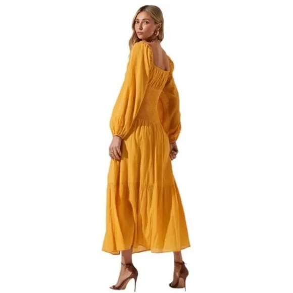 Astr Golden Long Sleeve Maxi Dress - Picture 9 of 9